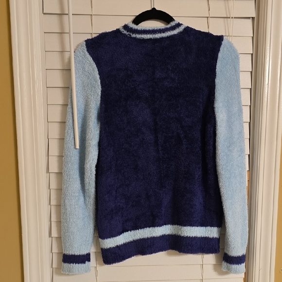 Style & Co Blue Crew Neck Sweater with Sporty Accents - Picture 6 of 13